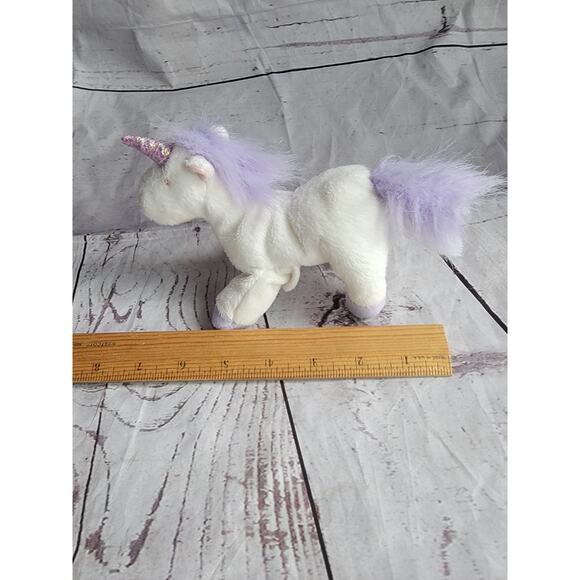 Vtg Mary Meyer Tippy Toes Unicorn Finger Puppet 7 In Plush Stuffed Animal - Picture 4 of 8